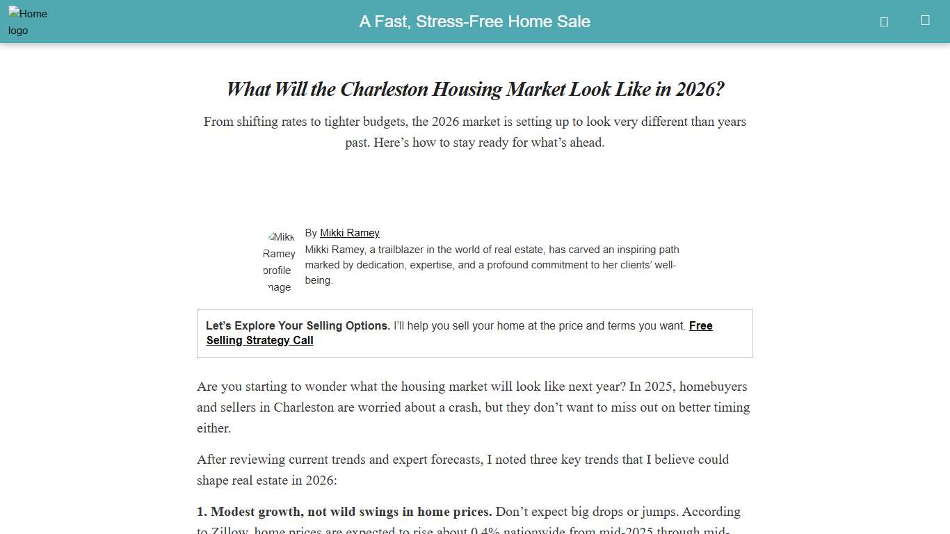 What Will the Charleston Housing Market Look Like in 2026?