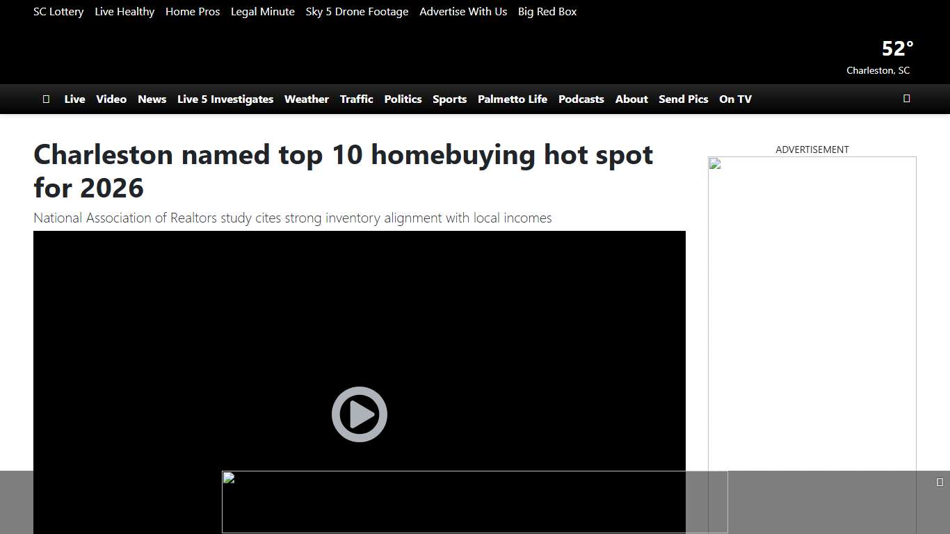 Charleston named top 10 homebuying hot spot for 2026